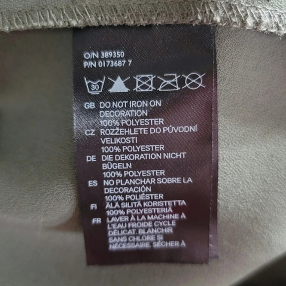 H & M Khaki Green Shift Dress Size 12 - Picture 6 of 8